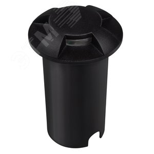 Светильник светодиодный грунтовый встраиваемый ДВУ- 2w 4000K Black IP65 PGR R60/4 - фото 1