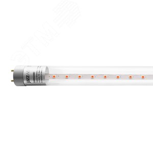 Лампа светодиодная LED 8Вт Т8 для растений прозрачная 600 мм G13