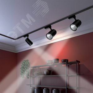 Светильник светодиодный трековый на шинопровод ДПО-32w 4000K 24 град. BL (чёрный) IP40 PTR 1732 - фото 8