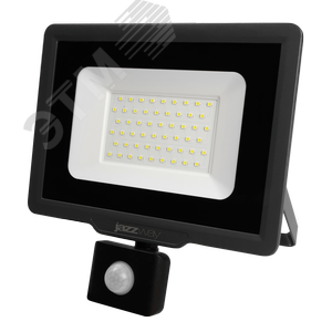 Прожектор светодиодный ДО-50 Вт 6500К 5000 Лм IP65 с датчиком движения - фото 1