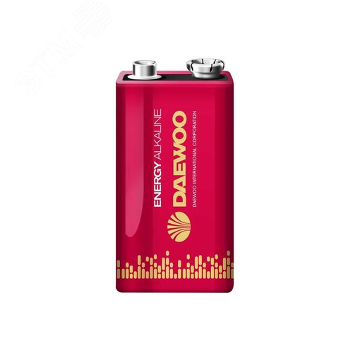 Элемент питания 6F22 9V DAEWOO солевая Energy Alkaline блистер, 1 шт. - фото 2