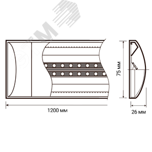 Светильник светодиодный ДПО-36 6500К 2880Лм IP20 опаловый рассеиватель (аналог 2х36) - фото 6