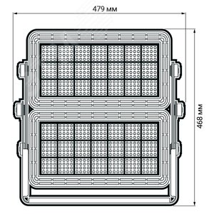 Прожектор светодиодный ДО-500 Вт 5700К 65000 Лм DALI IP66 двухсекционный 5 лет гарантии - фото 5