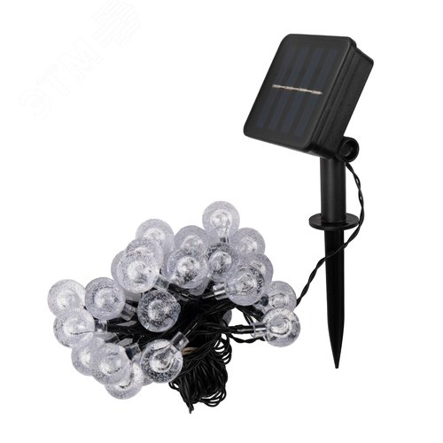 Гирлянда солнечная светодиодная SLR-G05-30Y шарики, желт - фото 2