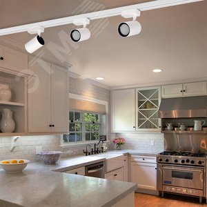 Светильник трековый однофазный ДПО LED-25 Вт 2160 Лм 3000К IP40 белый с белой решеткой 24 град 180–250В - фото 9