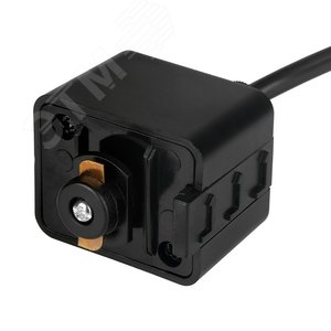 Светильник светодиодный трековый на шинопровод ДПО-10Вт 3000К 400х75 корпус алюминий черный на подвесе 1м IP40 - фото 3