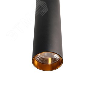 Светильник светодиодный трековый на шинопровод ДПО-10Вт 3000К 400х75 корпус алюминий черный на подвесе 1м IP40 - фото 5