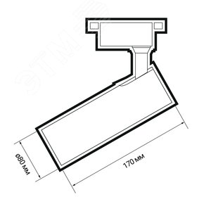 Светильник светодиодный трековый на шинопровод ДПО-20W 4000К 1800 Лм IP40, белый - фото 9