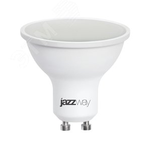 Лампа светодиодная LED 8Вт GU10 3000K диммируемя  Jazzway