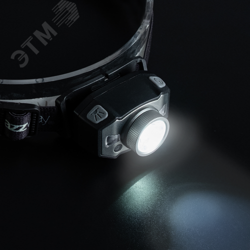 Фонарь налобный 5Вт LED + 2 x RED SMD ABS-пластик алюминий нейлон 5 режимов работы управление жестами дальность до 100м заряд microUSB в комплекте IP54 - фото 8