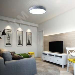 Светильник светодиодный потолочный SCANDIC ДБО-36W 4000К 2280Лм серый IP20 - фото 5