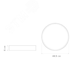 Светильник светодиодный потолочный SCANDIC ДБО-90W 4000К 7200Лм серый обрамление из натурального дерева IP20 - фото 6