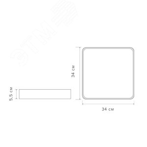 Светильник светодиодный потолочный SCANDIC ДБО-36W 4000К 7200Лм белый обрамление из натурального дерева IP20 - фото 5