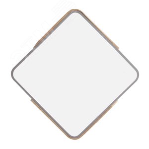 Светильник светодиодный потолочный SCANDIC ДБО-36W 4000К 7200Лм серый обрамление из натурального дерева IP20 - фото 2