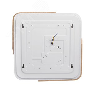 Светильник светодиодный потолочный SCANDIC ДБО-36W 4000К 7200Лм серый обрамление из натурального дерева IP20 - фото 3