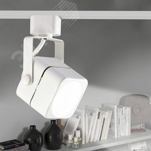 Светильник светодиодный трековый на шинопровод до 50W ДПО-50Вт белый под лампу GU10 - фото 6