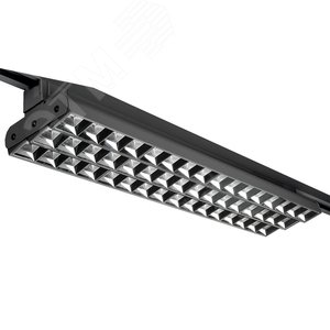 Светильник светодиодный трековый на шинопровод черный ДПО-96Вт IP20 4000К 8160Лм PTR 2260R 3S - фото 1