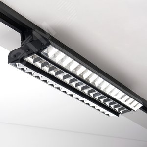 Светильник светодиодный трековый на шинопровод черный ДПО-96Вт IP20 4000К 8160Лм PTR 2260R 3S - фото 7