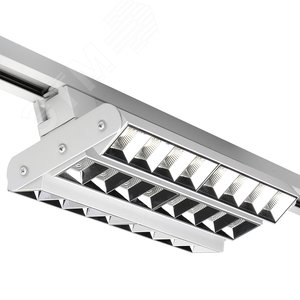 Светильник светодиодный трековый на шинопровод белый ДПО-60Вт IP40 3000К 5100Лм PTR 2260R 3S - фото 1