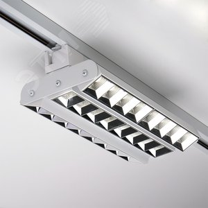 Светильник светодиодный трековый на шинопровод белый ДПО-60Вт IP40 3000К 5100Лм PTR 2260R 3S - фото 6