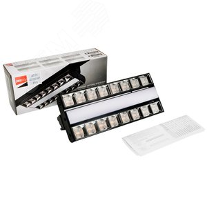 Светильник светодиодный трековый на шинопровод черный ДПО-60Вт IP40 3000К PTR 1732 - фото 2