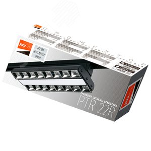 Светильник светодиодный трековый на шинопровод черный ДПО-60Вт IP40 3000К PTR 1732 - фото 4