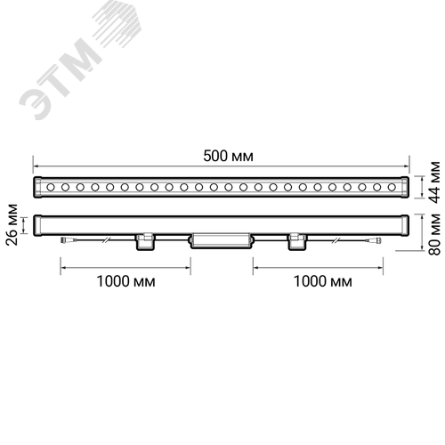 Светильник светодиодный ДПУ-12Вт IP67 1200 Лм 3000К серый - фото 7