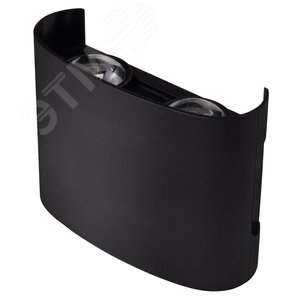 Светильник светодиодный фасадный ДБУ-4Вт 4000К 280 Лм угол светораспределения 48 град двухстороний -20...+50С индекс Ra>80 корпус пластик черный IP44 - фото 1