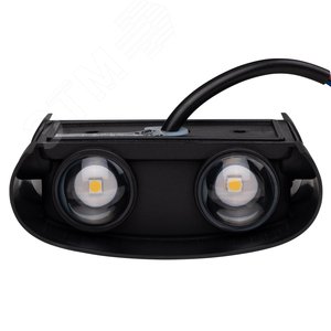 Светильник светодиодный фасадный ДБУ-4Вт 4000К 280 Лм угол светораспределения 48 град двухстороний -20...+50С индекс Ra>80 корпус пластик черный IP44 - фото 2