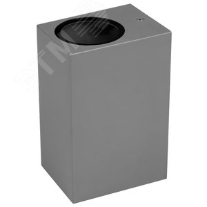 Светильник фасадный ДБУ GU10 без ламп 35Вт корпус поликарбонат серый квадрат двухсторонний IP65 - фото 1