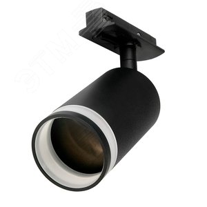 Светильник светодиодный трековый на шинопровод черный ДПО-50Вт под лампу GU10 IP20 PTR 1732 - фото 3