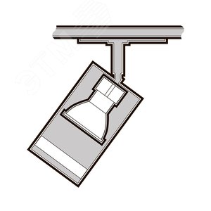 Светильник светодиодный трековый на шинопровод белый ДПО-50Вт под лампу GU10 IP20 PTR 1732 - фото 9