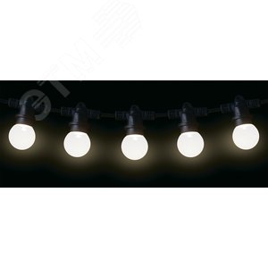 Гирлянда Белт лайт E27 без ламп количество патронов 80паралельная схема подключения материал оболочки каучук ПВХ черный провод медь 2х0.75 длина 48м шнур 1.5 м -40..+50 градусов C IP65 - фото 3