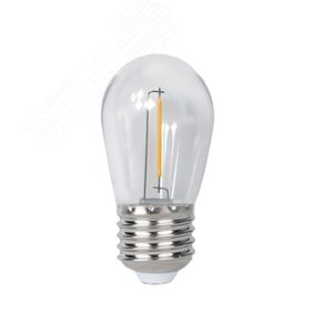 Лампа светодиодная LED 1Вт E27 2700K прозрачная S14 для Белт лайт 230/50 -40...+50°C