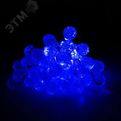 Гирлянда солнечная светодиодная SLR-G08-30B капли, синий - фото 2