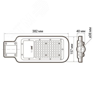 Светильник светодиодный уличный ДКУ-50Вт 5000К 5500Лм посадочный диаметр 40 класс энергоэффективности A++ индекс Ra>70 -40..+50C IP65 гарантия 3года - фото 6