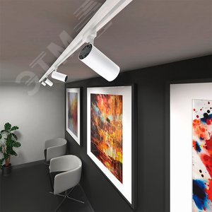 Светильник светодиодный трековый на шинопровод ДПО-15Вт 5000К 1350Лм угол светораспределения 24 белый IP40 - фото 9