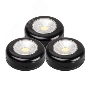 Изображение товара Светильники светодиодные TF3-3xL1W-bk (3 x черные) (шт)