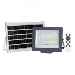 Прожектор светодиодный LED ДО-150Вт 6500К 1500 Лм IP65 с солнечной панелью