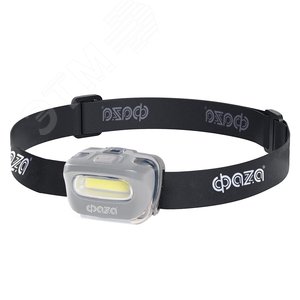 Изображение товара Фонарь светодиодный налобный H5-L2W-gy налобн 2Вт COB, 3xAAA, серый ФАZА (шт)