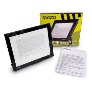 Прожектор светодиодный СДО-20 100 Вт 6500К 8000 Лм IP65 ФАZА - фото 6