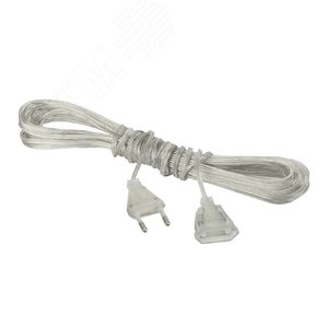 Удлинитель для светодиодных гирлянд GE-3, прозрачный, 3 м - фото 1