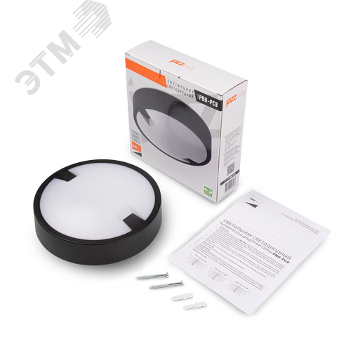 Светильник пылевлагозащищенный ДБП-12W 4000K черный IP65 для ЖКХ AC 230V/50Hz - фото 3