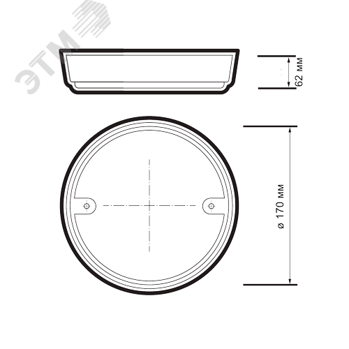 Светильник пылевлагозащищенный ДБП-12W 4000K черный IP65 для ЖКХ AC 230V/50Hz - фото 5