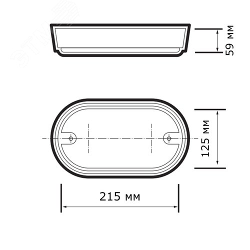 Светильник пылевлагозащищенный ДБП-15W 4000K черный IP65 для ЖКХ AC 230V/50Hz  - фото 2