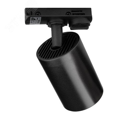 Светильник светодиодный трековый на шинопровод ДПО GU10 без лампы черный корпус - фото 2