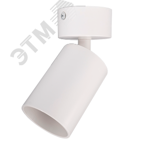 Изображение товара Светильник светодиодный ДПО GU10 без лампы круглый белый корпус (шт)