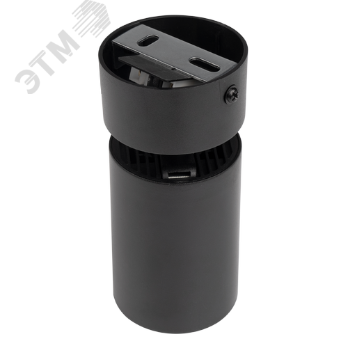 Светильник светодиодный ДПО GU10 без лампы круглый черный корпус - фото 3