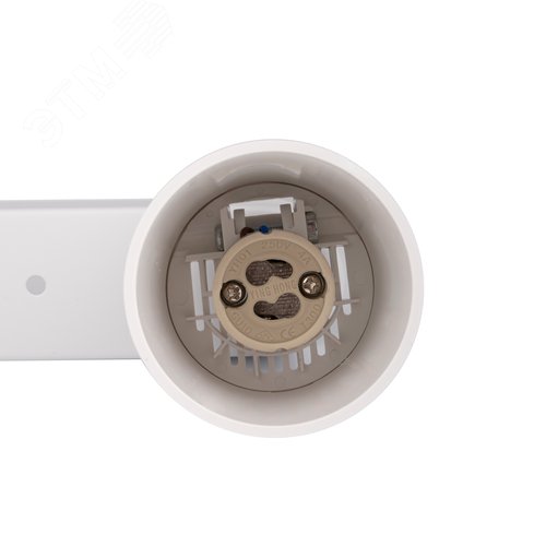 Светильник светодиодный ДПО 2xGU10 без ламп круглый белый корпус - фото 3