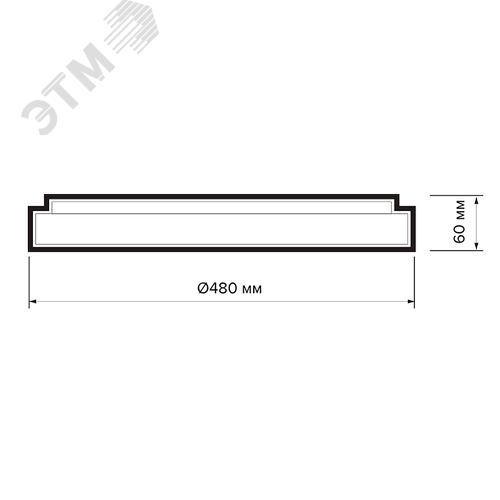 Светильник светодиодный ДБО-80w 4000К 5600Лм IP20 ''LUNA'' BLACK - фото 8